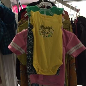 9m carter onesies with leggings for girls